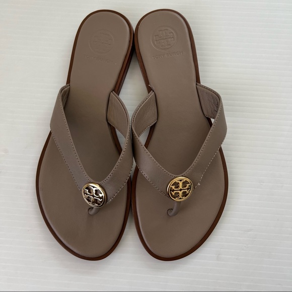 Tory Burch Shoes - Tory Burch NWOB Benton Thong Sandal Taupe, 6